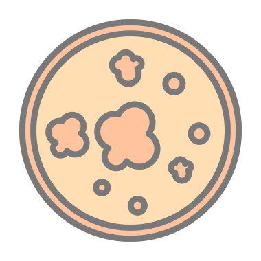 vector illustration of a round icon of a circle