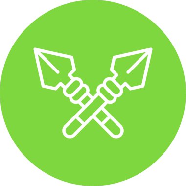 Mızrak logo vektör illüstrasyonu