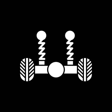 araba motoru simgesi vektör illüstrasyonu