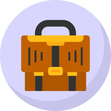 evrak çantası simgesi, vektör illüstrasyonu basit tasarım