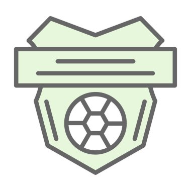 Futbol simgesi, vektör illüstrasyonu