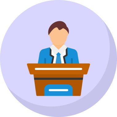 Vektör çizimi. Toplantıdaki insanlar