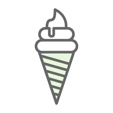 dondurma ikonu vektör illüstrasyonu