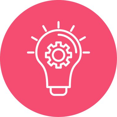 düz fikir kabartma düz vektör simgesi