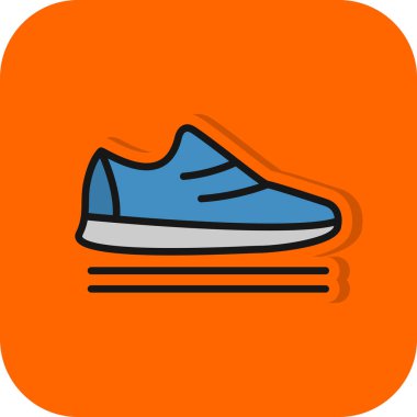 spor ayakkabısı ikon vektör illüstrasyonu 