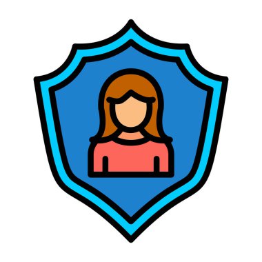 kalkan simgesi, vektör illüstrasyonu basit tasarım