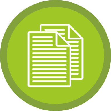 belge simgesi vektör illüstrasyonu 