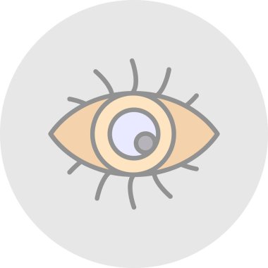 Göz düzlüğü simgesi, vektör çizimi