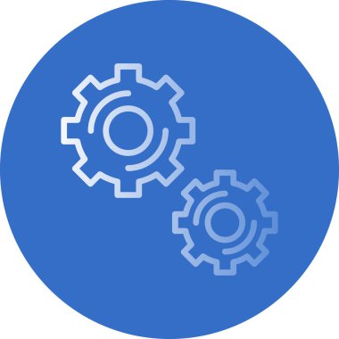 dişli simgesi vektör illüstrasyonu