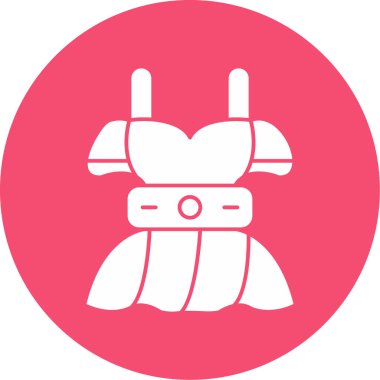 elbise simgesi, vektör illüstrasyonu basit tasarım