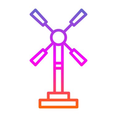 Yel değirmeni simgesi, vektör biçimi