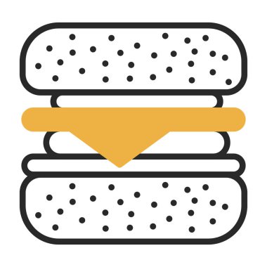 ekmek vektörü düz simgesi.