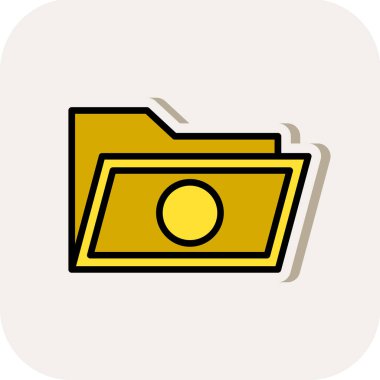 düz biçimli dosya dizini simgesi 