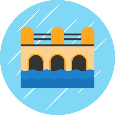 Su. Web simgesi basit illüstrasyon