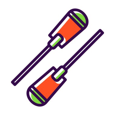 Çizgi film modern simgesinin vektör illüstrasyonu