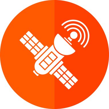 uydu simgesi, vektör illüstrasyonu basit tasarım