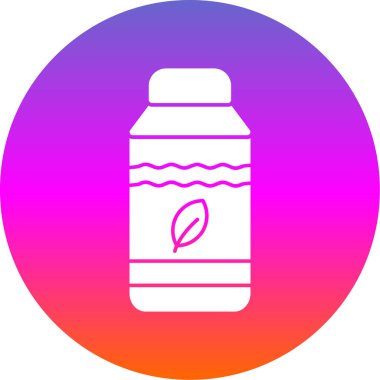 Su şişesi simgesi, vektör illüstrasyonu basit tasarım