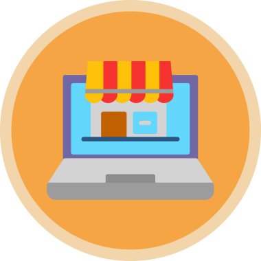 Online mağaza. Web simgesi
