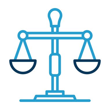 Ölçek simgesi. Web ve ui için özet biçimi düz vektör simgesi