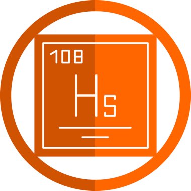 Benzersiz kimyasal sembol vektör simgesi