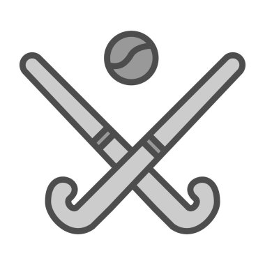 Modern Hokey simgesinin vektör çizimi                          