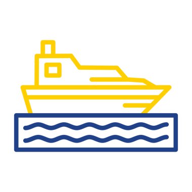 tekne web simgesi basit illüstrasyon