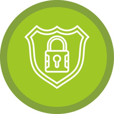 Güvenlik simgesinin vektör illüstrasyonu 