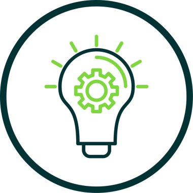 düz fikir kabartma düz vektör simgesi