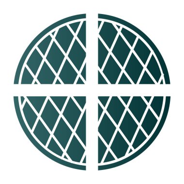 waffle düz vektör simgesi 