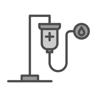 yağ pompası simgesi, çizgi vektörü