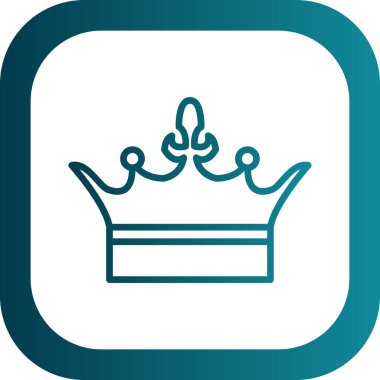 Crown simge vektörü beyaz arkaplanda izole edildi