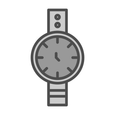 Kol saati web simgesi basit illüstrasyon 