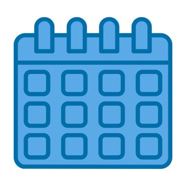 Takvim simgesi, vektör illüstrasyonu basit tasarım