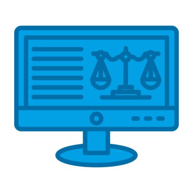 bilgisayar ekranı simgesi, vektör illüstrasyonu