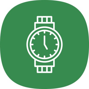 Wristwatch web icon simple illustration 