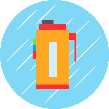 Su şişesi simgesi, vektör illüstrasyonu basit tasarım