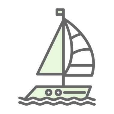 tekne web simgesi basit illüstrasyon