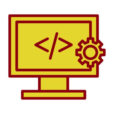 Web tasarım geliştirme simgesi 