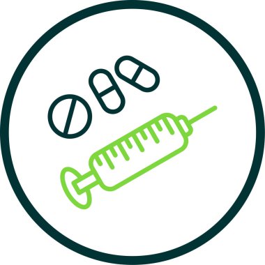 Uyuşturucu web simgesi vektör illüstrasyonu 