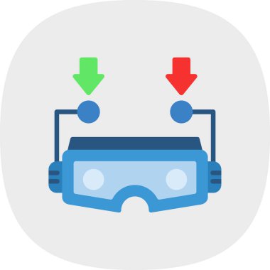 Vr. Web simgesi basit illüstrasyon