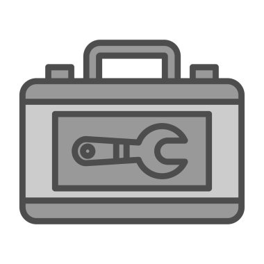 Araç kutusu vektörü ince çizgi simgesi, doğrusal konsept, dış hat işareti, sembol.