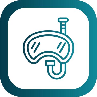 Bir aqualung simgesinin vektör çizimi