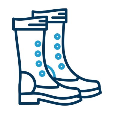 yürüyüş botları simgesi, vektör illüstrasyon tasarımı