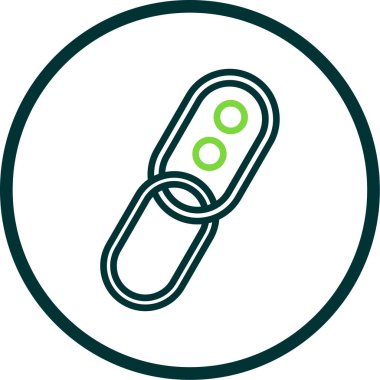 Zincir simgesi, vektör illüstrasyonu