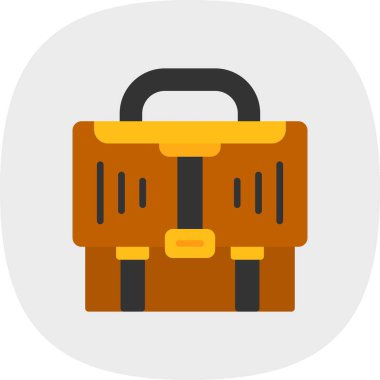 evrak çantası simgesi, vektör illüstrasyonu basit tasarım