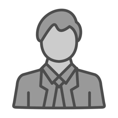 Adamım. Web simgesi basit illüstrasyon 