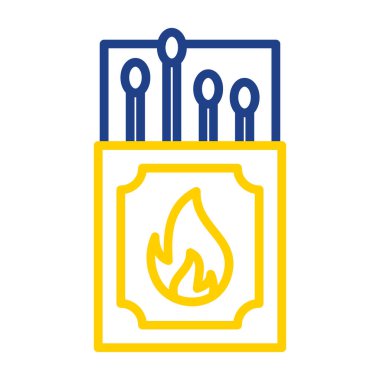 Eşleşen vektör illüstrasyonlu kutu basit tasarım