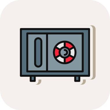 Güvenli simge, vektör illüstrasyonu 