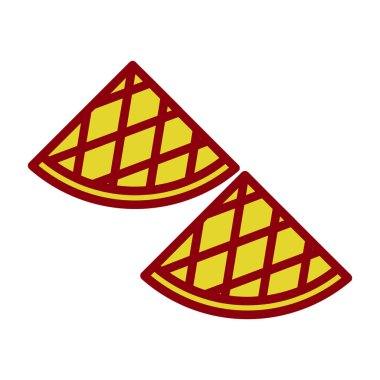 izole edilmiş renkli Noel ağacı simgesi