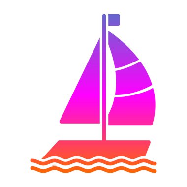 tekne web simgesi basit illüstrasyon